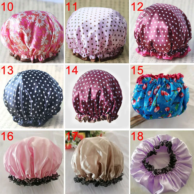 Lovely Thick Women Shower Caps Colorful Double Layer Bath Shower Hair Cover Adults Waterproof XHC88
Lovely Thick Women Shower Caps Colorful Double Layer Bath Shower Hair Cover Adults Waterproof XHC88