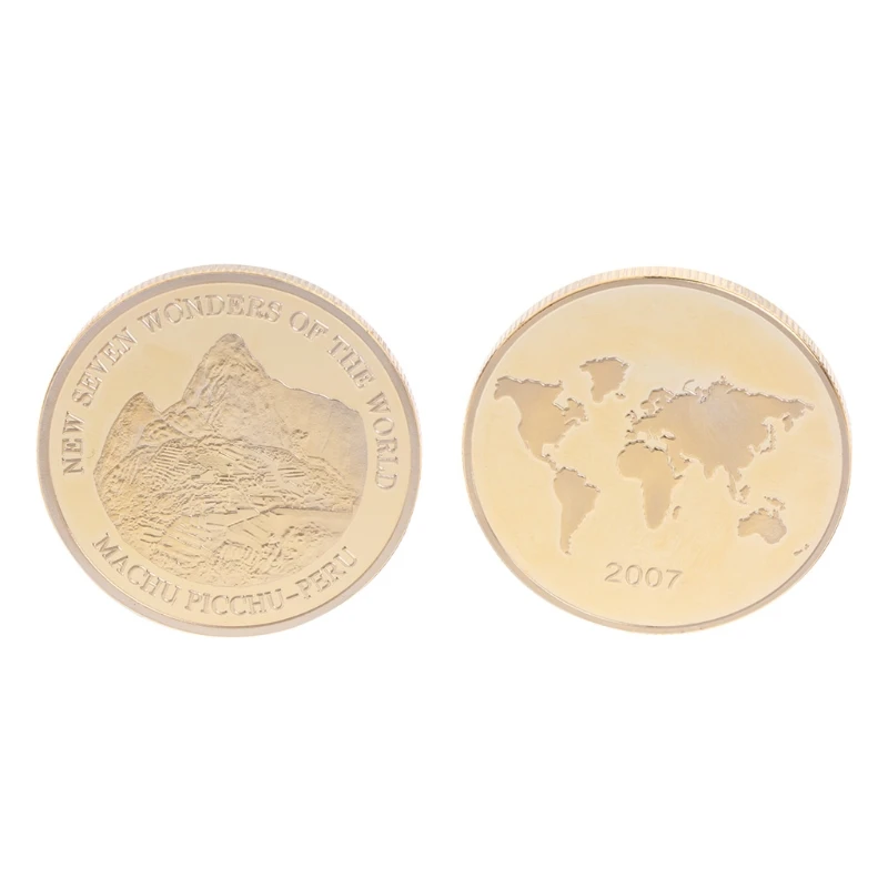 Commemorative Coin Plated Golden Peru Ruins Wonders For Souvenir Art Collection W20
Commemorative Coin Plated Golden Peru Ruins Wonders For Souvenir Art Collection W20