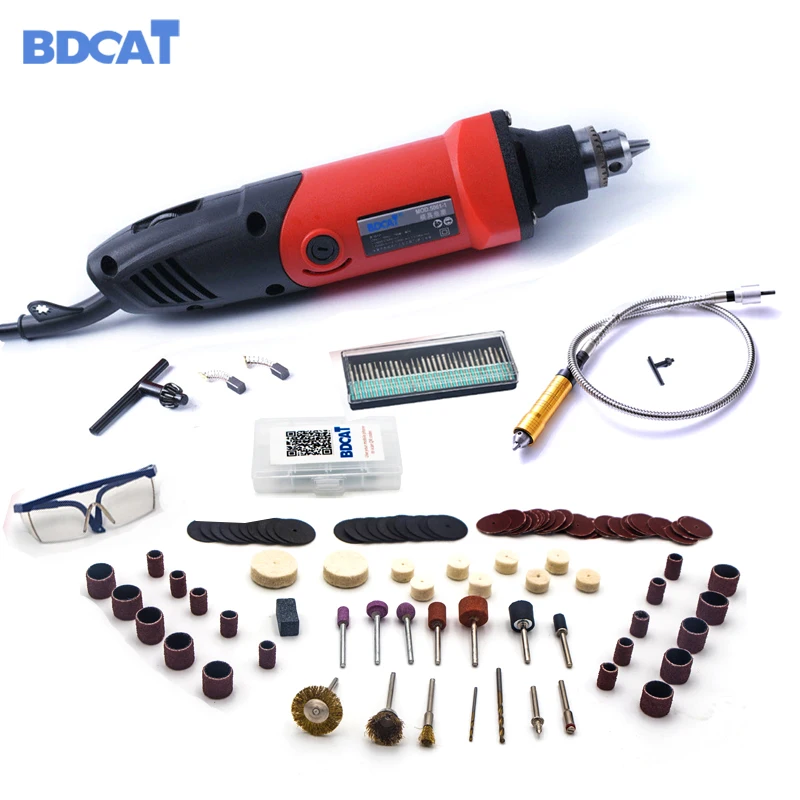 Bdcat 220 В 400 Вт электрический Dremel с переменной скоростью роторный инструмент Мини