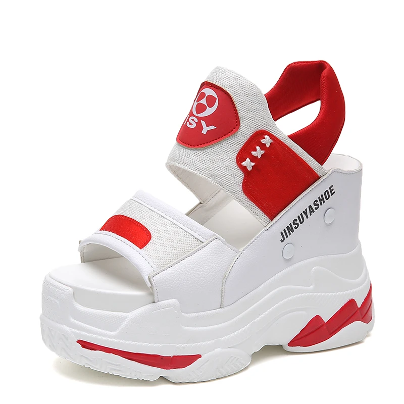 Thick-soled shoes increased sandals female 2019 new net red high heels sports platform shoes wild slope with Korean summer
Thick-soled shoes increased sandals female 2019 new net red high heels sports platform shoes wild slope with Korean summer
