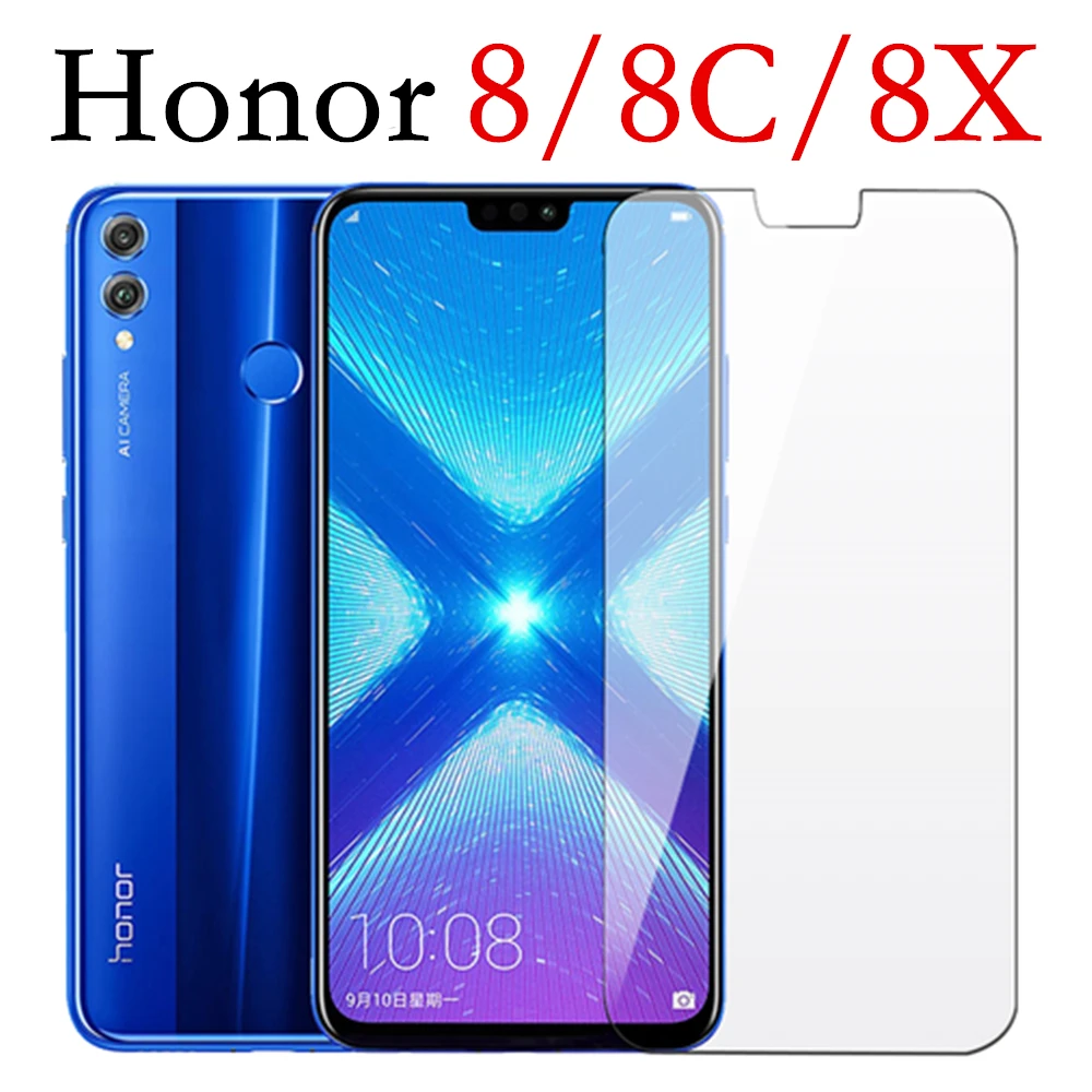 Закаленное стекло для huawei honor 8x max защита экрана 8lite 8c 8 x lite c легкая защитная