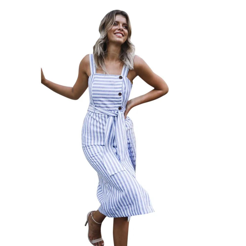 KLV Elegant button women dress bandage stripe blue Cotton midi dress Summer casual female plus size lady beach vestidos 4.23
KLV Elegant button women dress bandage stripe blue Cotton midi dress Summer casual female plus size lady beach vestidos 4.23