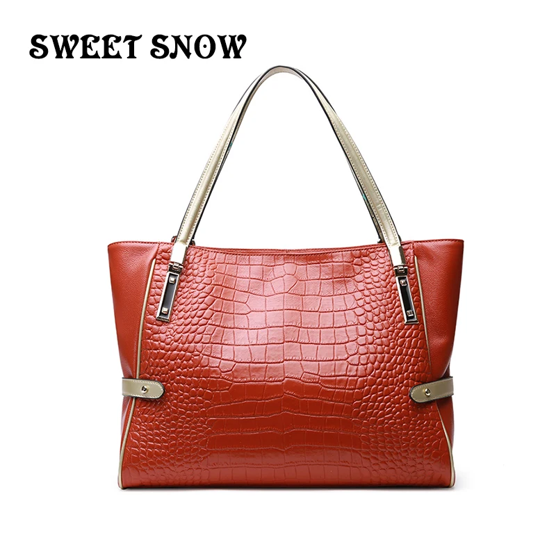 Fashion Messenger bag Genuine Leather handbag ladies shoulder bag crocodile Grain Crossbody bags Female Tote Bag
Fashion Messenger bag Genuine Leather handbag ladies shoulder bag crocodile Grain Crossbody bags Female Tote Bag