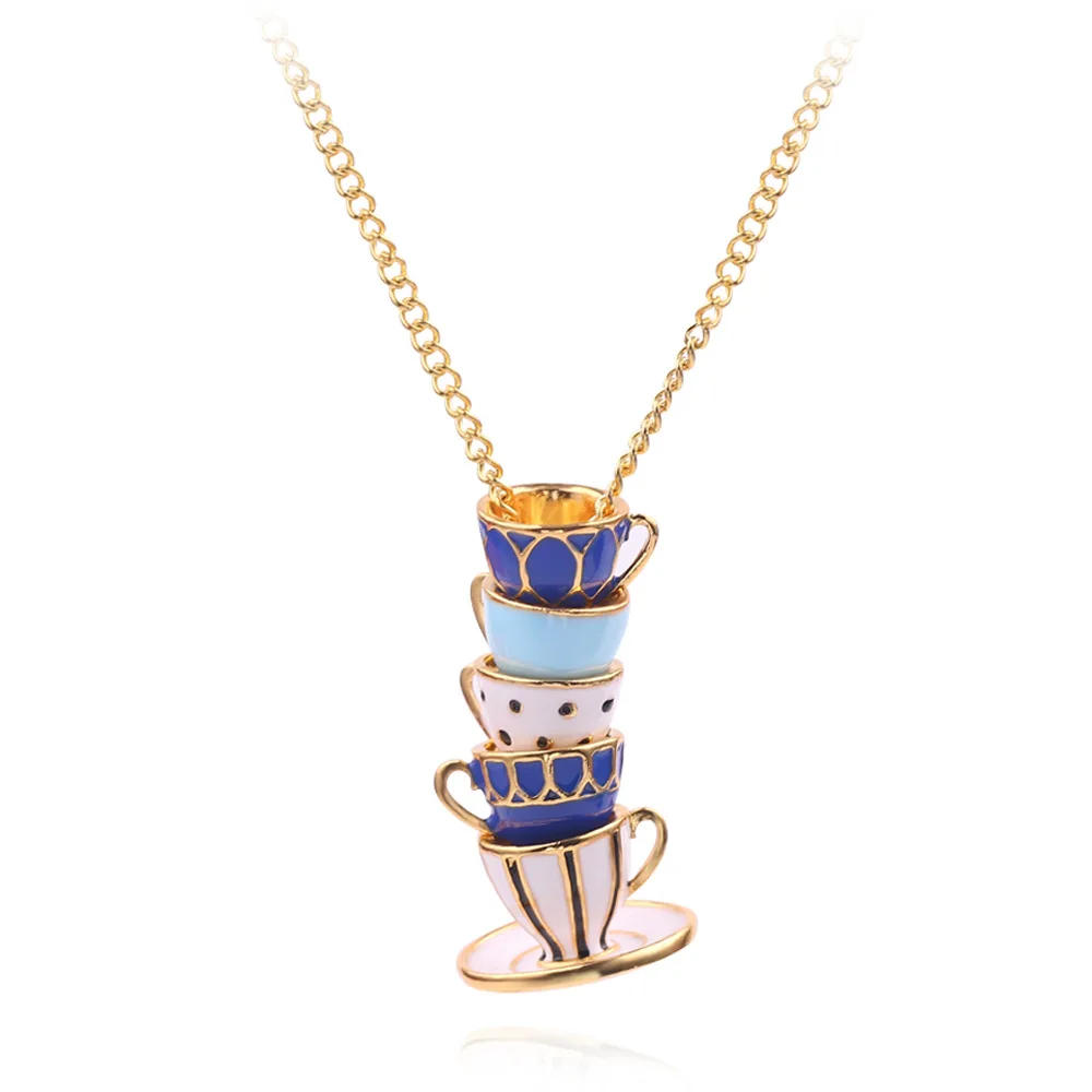 Fashion Hand Made Sweater Chain Clothing Accessories Long Necklace Enamel Jewelry Tea Cup Necklace Pendant Woman
Fashion Hand Made Sweater Chain Clothing Accessories Long Necklace Enamel Jewelry Tea Cup Necklace Pendant Woman