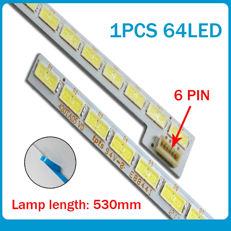 New 10 PCS/lot 530mm LED strip for LG Innotek 42Inch 7030PKG 64EA 74.42T23.001 AUO TOSIBIA AU T420HVN01.1 T420HW06 T420HW04
New 10 PCS/lot 530mm LED strip for LG Innotek 42Inch 7030PKG 64EA 74.42T23.001 AUO TOSIBIA AU T420HVN01.1 T420HW06 T420HW04