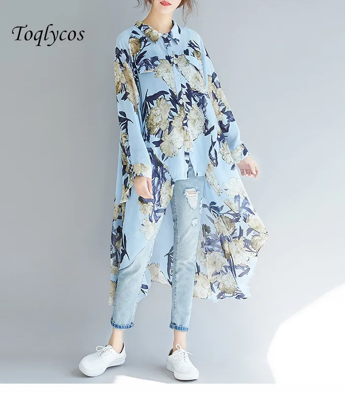 Women's spring/summer 2019 new all-in-one block meat sunscreen shirt printed irregular long-sleeve shirt 351fiv
Women's spring/summer 2019 new all-in-one block meat sunscreen shirt printed irregular long-sleeve shirt 351fiv