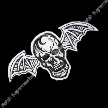 BAT Wings Skull Embroidered Iron on Biker Vest patches Tri Skull Head Punk Style 8.2x4cm
BAT Wings Skull Embroidered Iron on Biker Vest patches Tri Skull Head Punk Style 8.2x4cm