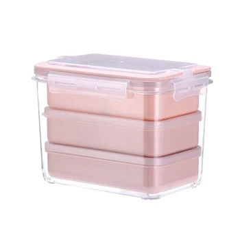 Lunch Container Portable Multi-Grid Lidded Three-Tier Food Grade Plastic Refrigerator Box Food Storage Box for Daily Use
Lunch Container Portable Multi-Grid Lidded Three-Tier Food Grade Plastic Refrigerator Box Food Storage Box for Daily Use
