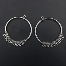 WKOUD 4pcs Silver Color Openwork Circle Porous Connector Vintage Earrings Necklace DIY Handmade Metal Jewelry Findings A213
WKOUD 4pcs Silver Color Openwork Circle Porous Connector Vintage Earrings Necklace DIY Handmade Metal Jewelry Findings A213