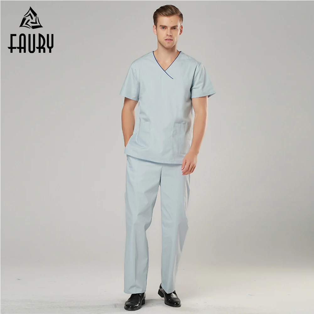 Doctor Nurse Uniform Hospital Medical Pharmacy Scrub Beauty Salon Set Short Sleeve V-Neck Surgical Work Uniform Coat Pants Suits
Doctor Nurse Uniform Hospital Medical Pharmacy Scrub Beauty Salon Set Short Sleeve V-Neck Surgical Work Uniform Coat Pants Suits
