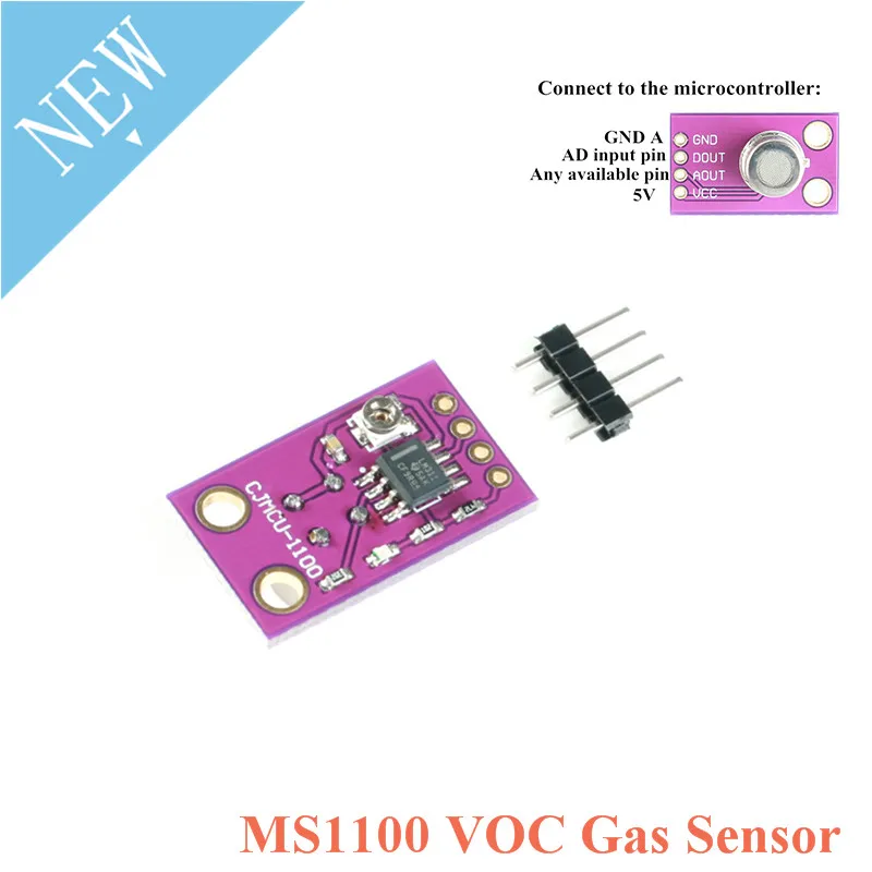 MS1100 MS-1100 VOC Gas Sensor Module CJMCU-1100 Formaldehyde Benzene Concentration Gas Induction 5V For Arduino
MS1100 MS-1100 VOC Gas Sensor Module CJMCU-1100 Formaldehyde Benzene Concentration Gas Induction 5V For Arduino