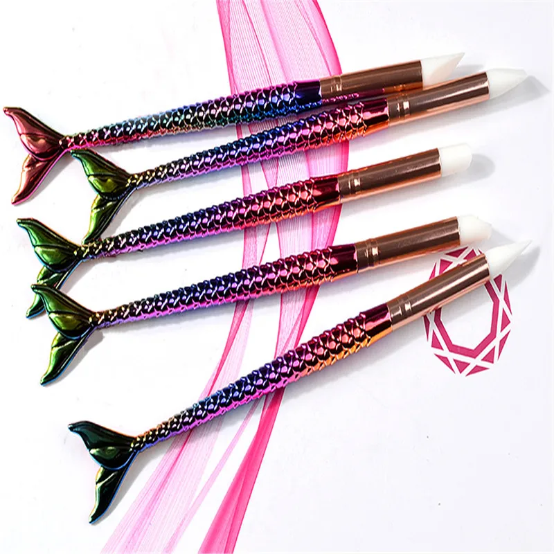 Nail Art Mermaid Carving Sculpture Painting Brush Pen Silicone Hollow Engraving Nail Art Manicure Tool
Nail Art Mermaid Carving Sculpture Painting Brush Pen Silicone Hollow Engraving Nail Art Manicure Tool