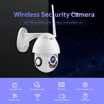Wireless Camera Home Security Camera with Night Vision Motion Detection 200W 1080P Bi-directional Voice Talk Monitor Auto-cruise
Wireless Camera Home Security Camera with Night Vision Motion Detection 200W 1080P Bi-directional Voice Talk Monitor Auto-cruise