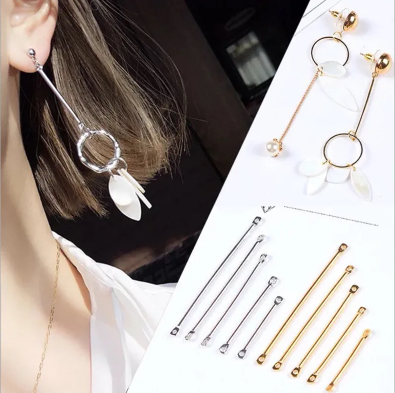 50pc/pack Double Cylinder Connecting Rod Metal Earrings Ear Clip Ear Hook DIY Handmade Ear Jewelry Materials Accessories
50pc/pack Double Cylinder Connecting Rod Metal Earrings Ear Clip Ear Hook DIY Handmade Ear Jewelry Materials Accessories