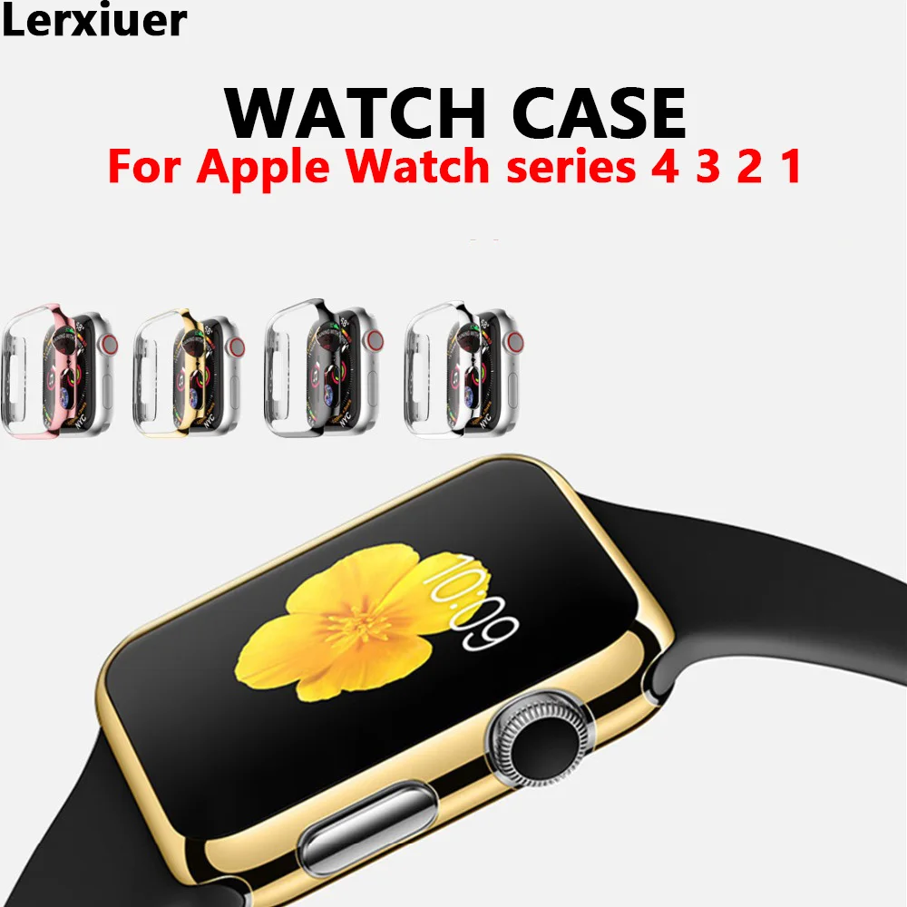 

Screen Protective Case for Apple Watch 4 3 iwatch 42mm 44mm 38mm 40mm Shatter-Resistant Shell Frame Protector Cover series 4 3