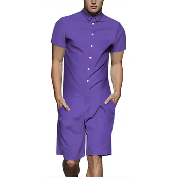 Men Rompers Fashion Solid Color Patchwork Jumpsuit Summer Hoiday Hawaiian Playsuit Overalls One Piece Slim Fit Men's Sets TS-487
Men Rompers Fashion Solid Color Patchwork Jumpsuit Summer Hoiday Hawaiian Playsuit Overalls One Piece Slim Fit Men's Sets TS-487