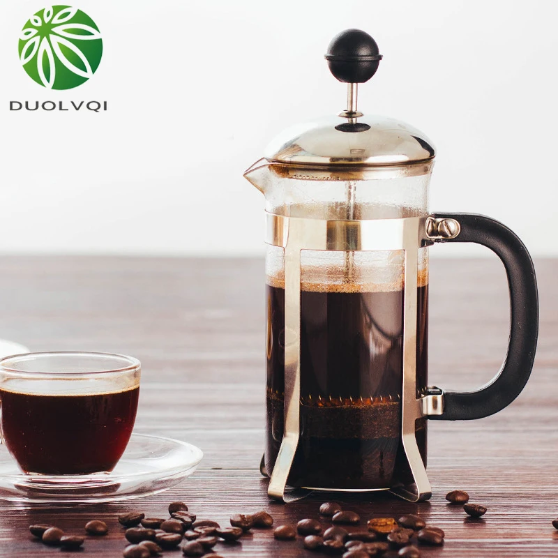 Multifunctional French Presses Coffee Pot Durable Coffee Kettle Teapot Practical Coffee Maker Stainless Steel Glass Coffeeware
Multifunctional French Presses Coffee Pot Durable Coffee Kettle Teapot Practical Coffee Maker Stainless Steel Glass Coffeeware