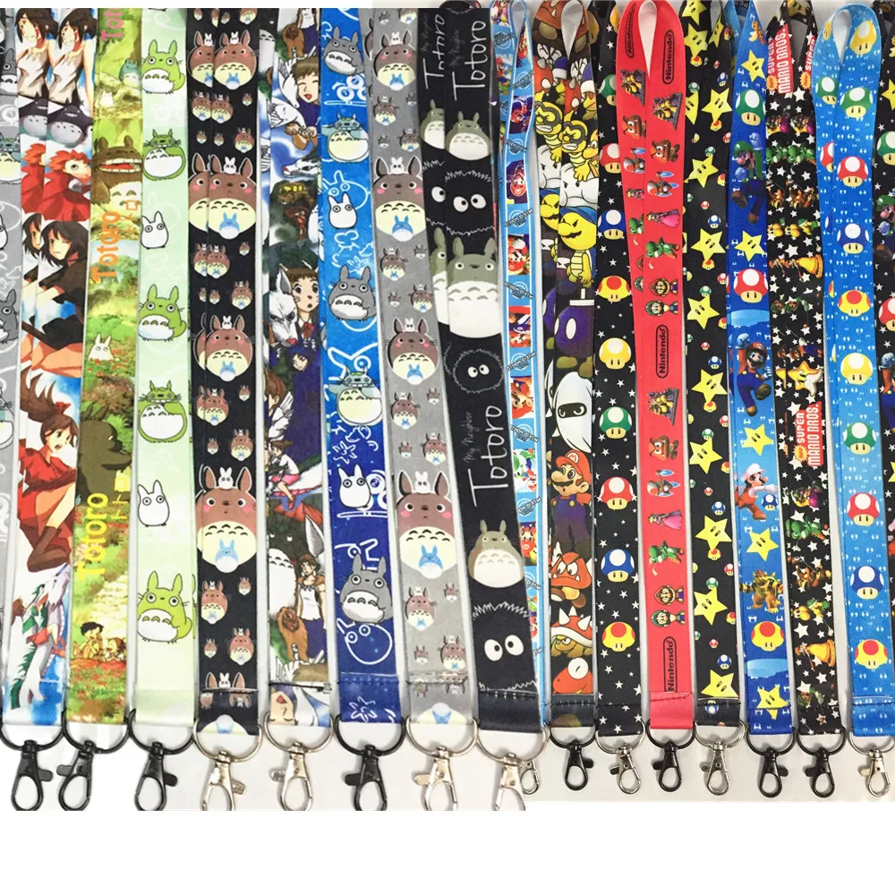 Anime Super Mario My Neighbor Totoro key lanyard ID badge card holder Luigi Mario keychain Neck straps Cosplay accessories
Anime Super Mario My Neighbor Totoro key lanyard ID badge card holder Luigi Mario keychain Neck straps Cosplay accessories