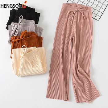 Korean Style Wide Leg Pants Women Version Of The Wild Nine Pants Loose Casual Female Summer High Waist Pants
Korean Style Wide Leg Pants Women Version Of The Wild Nine Pants Loose Casual Female Summer High Waist Pants