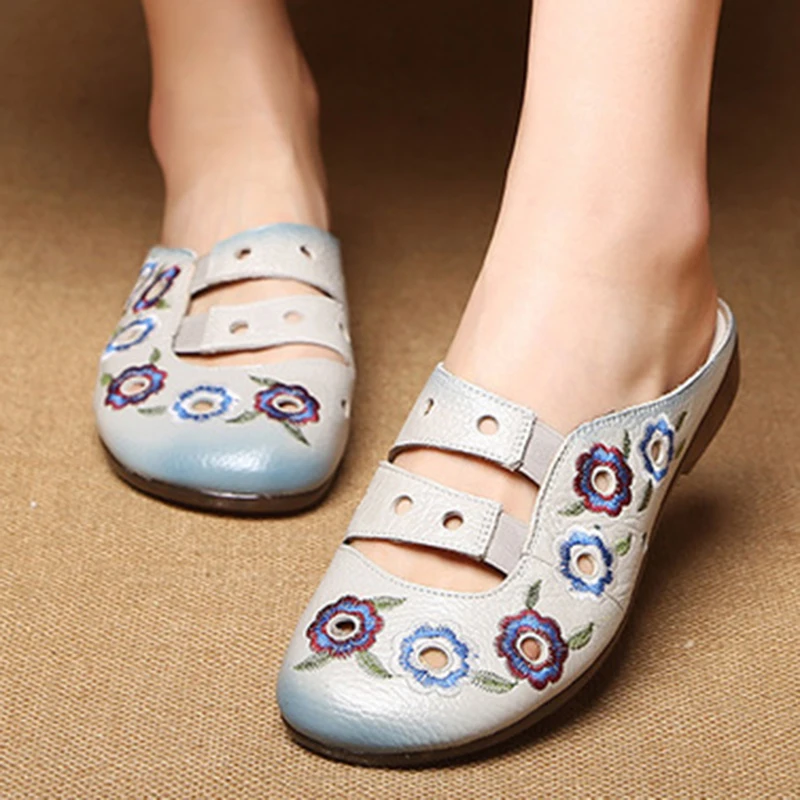 Women Slipper Peep Toe Low Heels Genuine Split Leather Slides Hollow Flower Platform Flip Flop Ladies Shoes Zapatos Mujer 1085W
Women Slipper Peep Toe Low Heels Genuine Split Leather Slides Hollow Flower Platform Flip Flop Ladies Shoes Zapatos Mujer 1085W