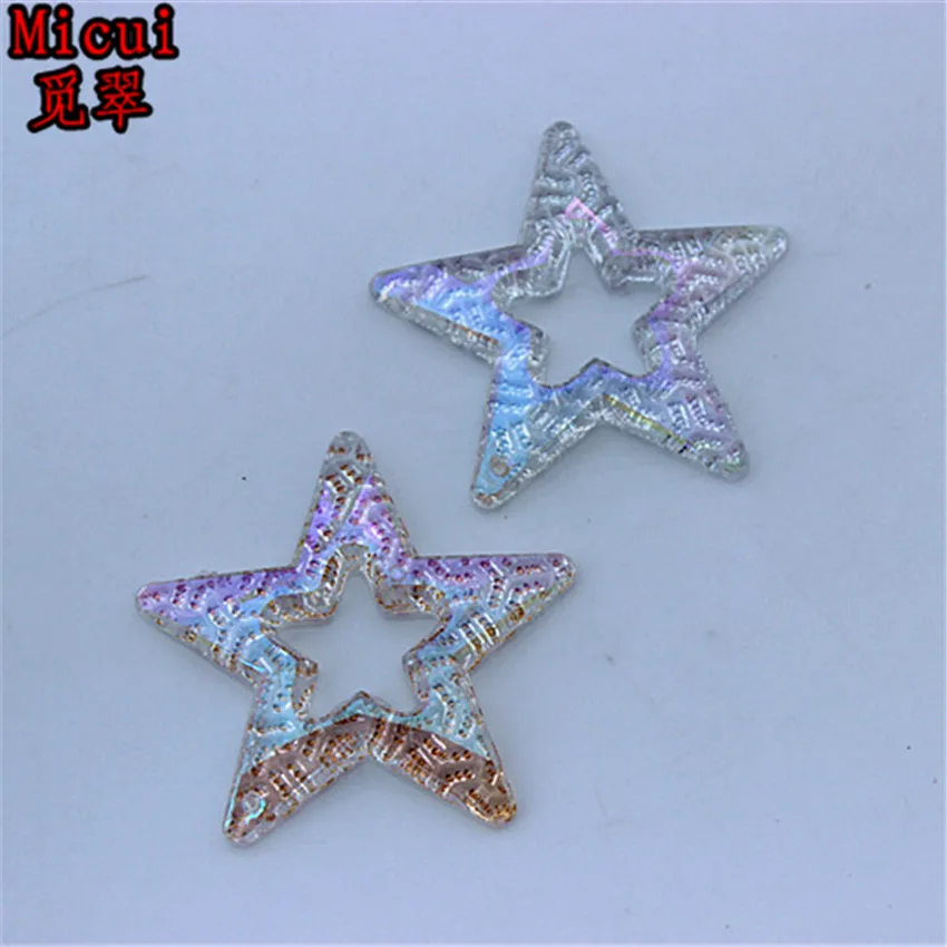 Micui 20pcs 39mm AB Five pointed star Acrylic Rhinestones Flat Back Sewing For Garment Crafts Clothes decoration 2 Hole ZZ53
Micui 20pcs 39mm AB Five pointed star Acrylic Rhinestones Flat Back Sewing For Garment Crafts Clothes decoration 2 Hole ZZ53