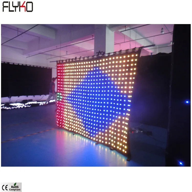 Flyko P80mm светодиодный x 2 5 m светодиодная видеозанавеска гибсветодиодный
