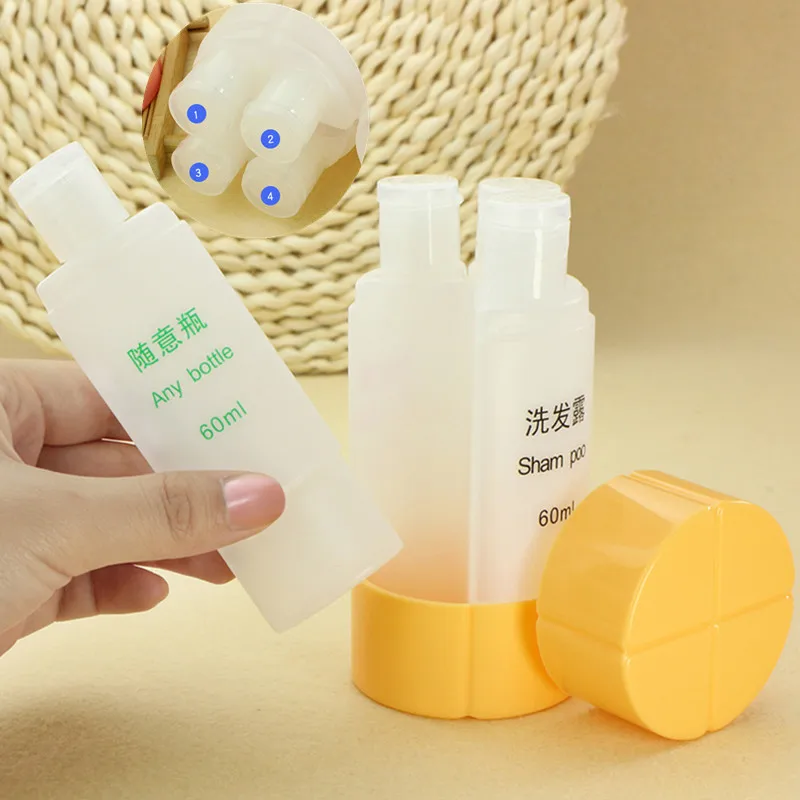 4 in 1 Travel Bottle Set Shampoo Shower Box Kit Containing Empty Bottles Refillable 60ML Bathroom Container Lotion Travel Bottle
4 in 1 Travel Bottle Set Shampoo Shower Box Kit Containing Empty Bottles Refillable 60ML Bathroom Container Lotion Travel Bottle