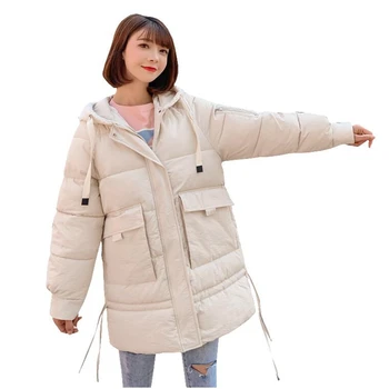 Winter Women's Down Cotton Padded Jacket Women Wadded Jackets Warm Coats hooded Parkas Oversized Loose Outerwear Coats Female
Winter Women's Down Cotton Padded Jacket Women Wadded Jackets Warm Coats hooded Parkas Oversized Loose Outerwear Coats Female