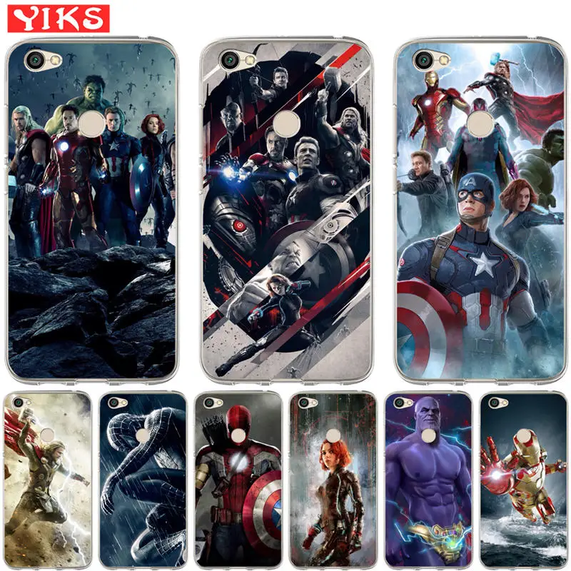 Coque for Xiaomi Mi A1 5X Redmi Note 3 3S 4 Pro 4X 4A 5A Prime 5 Plus Case Marvel Avengers Pattern Soft Silicone TPU Back Cover
Coque for Xiaomi Mi A1 5X Redmi Note 3 3S 4 Pro 4X 4A 5A Prime 5 Plus Case Marvel Avengers Pattern Soft Silicone TPU Back Cover