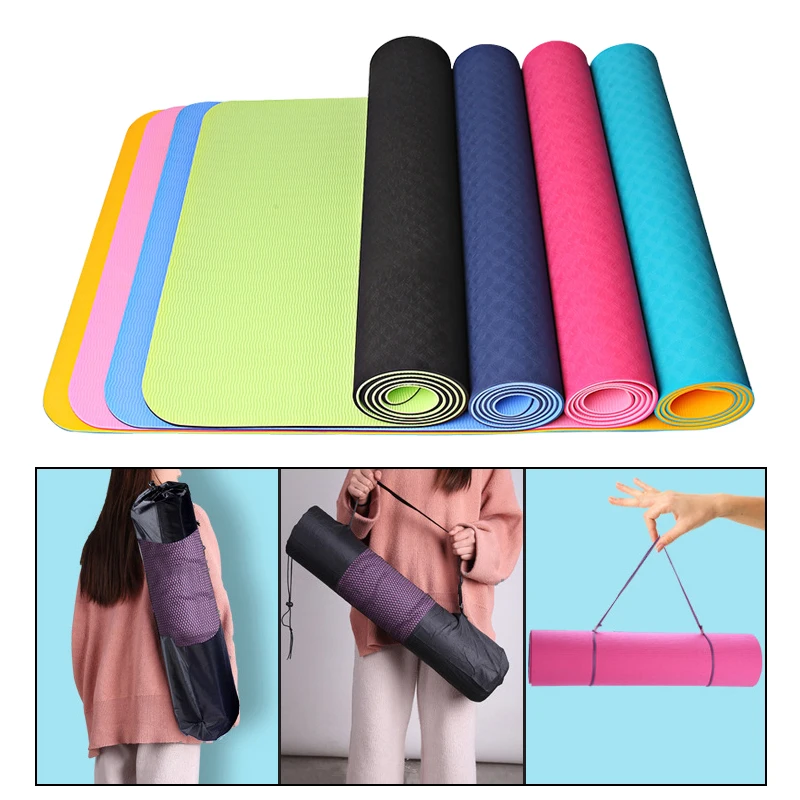 72 X 24'' Non-slip Yoga Mat Eco Friendly TPE Workout Mat Exercise Anti-tear Pad for Pilates Fitness With Yoga Bag Carrying Strap
72 X 24'' Non-slip Yoga Mat Eco Friendly TPE Workout Mat Exercise Anti-tear Pad for Pilates Fitness With Yoga Bag Carrying Strap