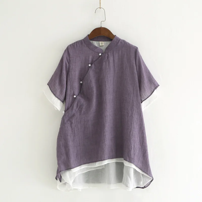 Daily Apparel Women's 2019 Fashion Summer Vintage Chinese Style Double Layer Pearl Button Cheongsam Shirt Top Blouse for Women
Daily Apparel Women's 2019 Fashion Summer Vintage Chinese Style Double Layer Pearl Button Cheongsam Shirt Top Blouse for Women