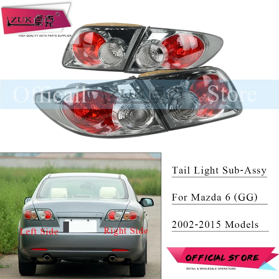 ZUK 4PCS/Lot Rear Bumper Taillights Taillamps Brake Lamp Stop Light For Mazda 6 GG 2002-2015 M6 Sedan Fastback Sport Tail Light
ZUK 4PCS/Lot Rear Bumper Taillights Taillamps Brake Lamp Stop Light For Mazda 6 GG 2002-2015 M6 Sedan Fastback Sport Tail Light