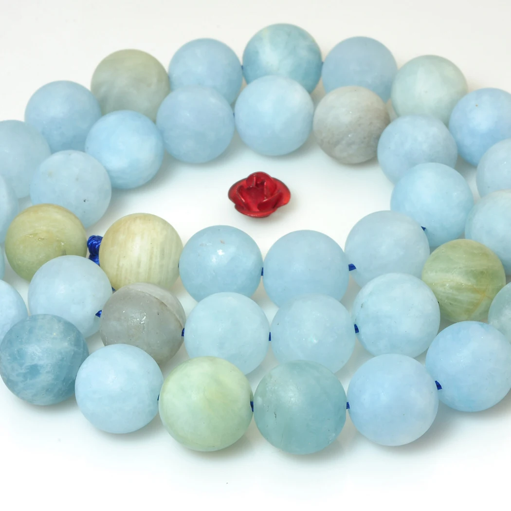 ICNWAY Natural 8mm 10mm Aquamarine Gemstone Frosted Round Loose Beads DIY Bracelet Necklace Earrings Making Jewelry 15inch
ICNWAY Natural 8mm 10mm Aquamarine Gemstone Frosted Round Loose Beads DIY Bracelet Necklace Earrings Making Jewelry 15inch