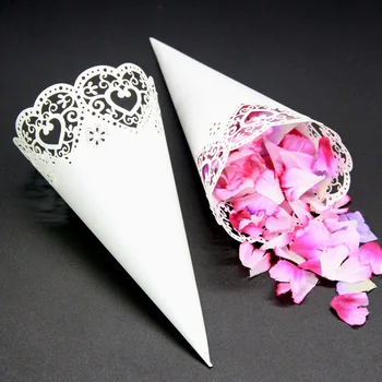 10pcs Wedding decorations flower cones laser cutout DIY paper flower tube confetti petals flower tube rose lace paper tube
10pcs Wedding decorations flower cones laser cutout DIY paper flower tube confetti petals flower tube rose lace paper tube
