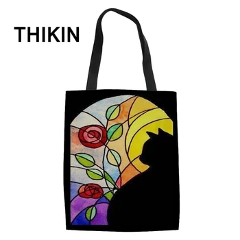 THIKIN Church Cat Printed Casual Tote Daily Use Single Shoulder Shopping Bags Library Cat Student Book Bag Female Canvas Handbag
THIKIN Church Cat Printed Casual Tote Daily Use Single Shoulder Shopping Bags Library Cat Student Book Bag Female Canvas Handbag