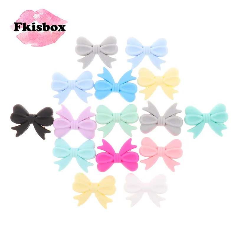 Small Tie Flower Knot 10pcs Silicone Bowknot Beads Bpa Free Baby Teether Infant Teething Necklace DIY Pacifier Chain Shower Gift
Small Tie Flower Knot 10pcs Silicone Bowknot Beads Bpa Free Baby Teether Infant Teething Necklace DIY Pacifier Chain Shower Gift