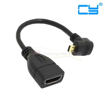 90 Degree Down Direction Angled Micro HDMI Male to HDMI Female HDTV Adapter Cable for Tablet pc & Cell Phone
90 Degree Down Direction Angled Micro HDMI Male to HDMI Female HDTV Adapter Cable for Tablet pc & Cell Phone