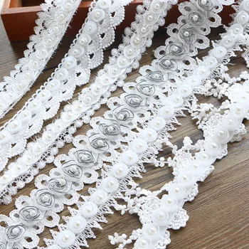 5CM 1 yards Pearl Flower Leaf Handmade Beaded Embroidered Lace Trim Ribbon Applique Wedding DIY Garment Sewing Accessories
5CM 1 yards Pearl Flower Leaf Handmade Beaded Embroidered Lace Trim Ribbon Applique Wedding DIY Garment Sewing Accessories