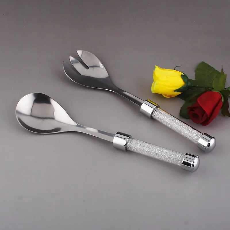 Crystal Rhinestone Handle Salad Spoons Cuberteria Metal Set Of Forks And Spoons Utilidade Para Casa Kitchen Cutlery Sets
Crystal Rhinestone Handle Salad Spoons Cuberteria Metal Set Of Forks And Spoons Utilidade Para Casa Kitchen Cutlery Sets