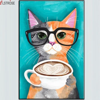 CLSTROSE Handmade A Latte With Love Original For Cat Oil Painting On Canvas Lovely Coffee Decorative Kids Room Wall Decor
CLSTROSE Handmade A Latte With Love Original For Cat Oil Painting On Canvas Lovely Coffee Decorative Kids Room Wall Decor