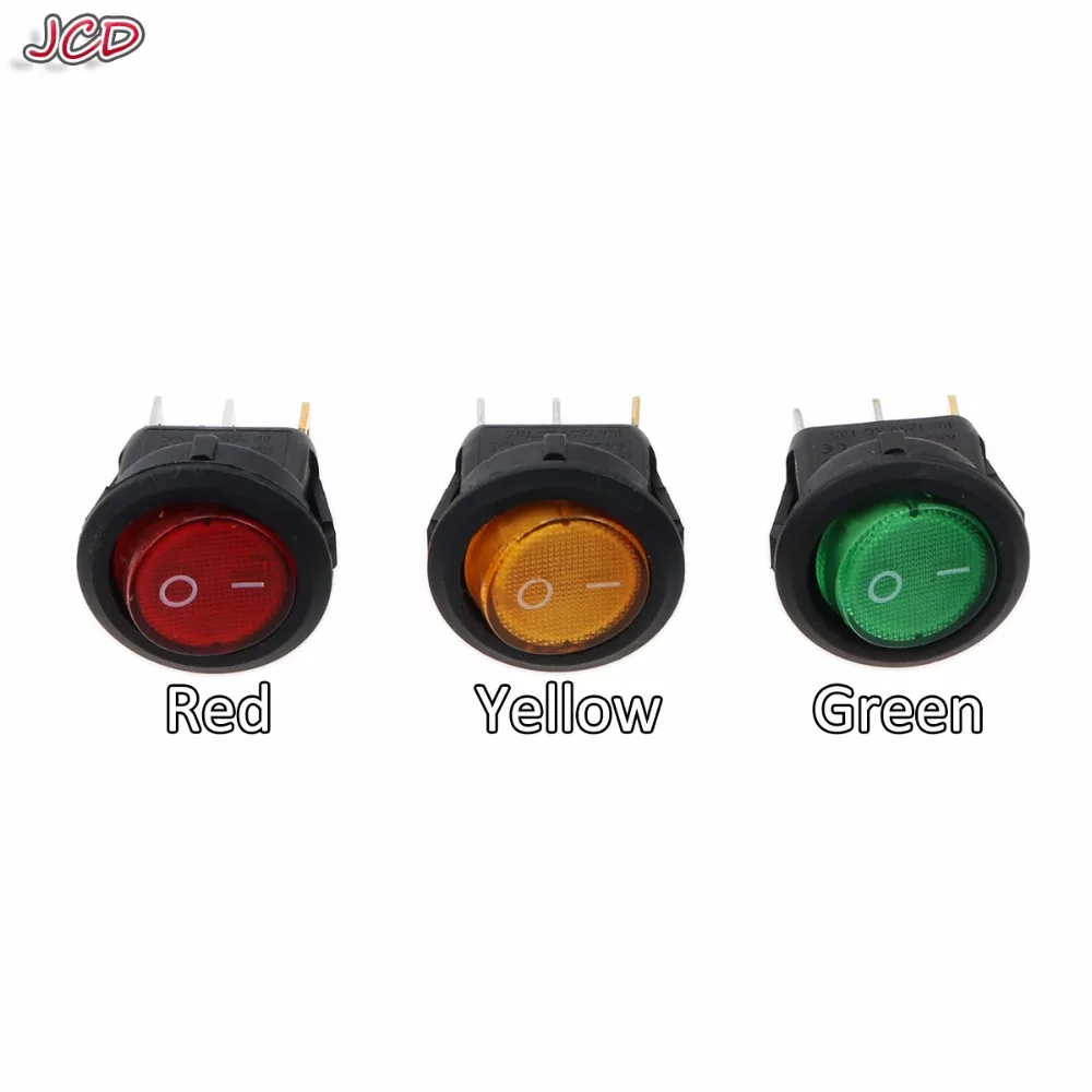 JCD Micro Switch KCD1-2 LED Light Car Boat Round Rocker ON/OFF SPST 3 Pins Toggle Button Switch 220V MAX 250V DIY Accessories
JCD Micro Switch KCD1-2 LED Light Car Boat Round Rocker ON/OFF SPST 3 Pins Toggle Button Switch 220V MAX 250V DIY Accessories