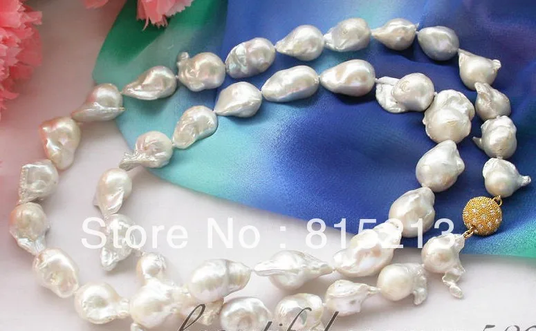 FREE SHIPPING>>>@@ > N616 Huge 34" white baroque KESHI REBORN PEARL NECKLACE
FREE SHIPPING>>>@@ > N616 Huge 34" white baroque KESHI REBORN PEARL NECKLACE