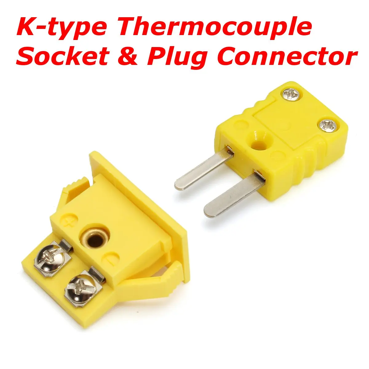 Yellow Plastic Shell K-Type Panel Mount Thermocouple miniature Socket & Plug Connector thermocouple plugs and sockets sensor
Yellow Plastic Shell K-Type Panel Mount Thermocouple miniature Socket & Plug Connector thermocouple plugs and sockets sensor