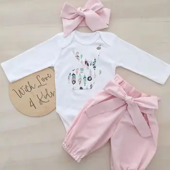 2020 Autumn Newborn Kid Baby Girl 3pcs Clothes Cartoon Bunny Print Long Sleeve Jumpsuit Bodysuit Tops Bowknot Pants Outfits Set
2020 Autumn Newborn Kid Baby Girl 3pcs Clothes Cartoon Bunny Print Long Sleeve Jumpsuit Bodysuit Tops Bowknot Pants Outfits Set
