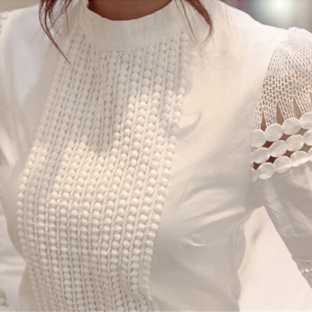 2018 OL cotton shirt slim fashion elegant Long sleeves lace blouse plus size ladies tops Office women shirt blusas femininas 5XL
2018 OL cotton shirt slim fashion elegant Long sleeves lace blouse plus size ladies tops Office women shirt blusas femininas 5XL