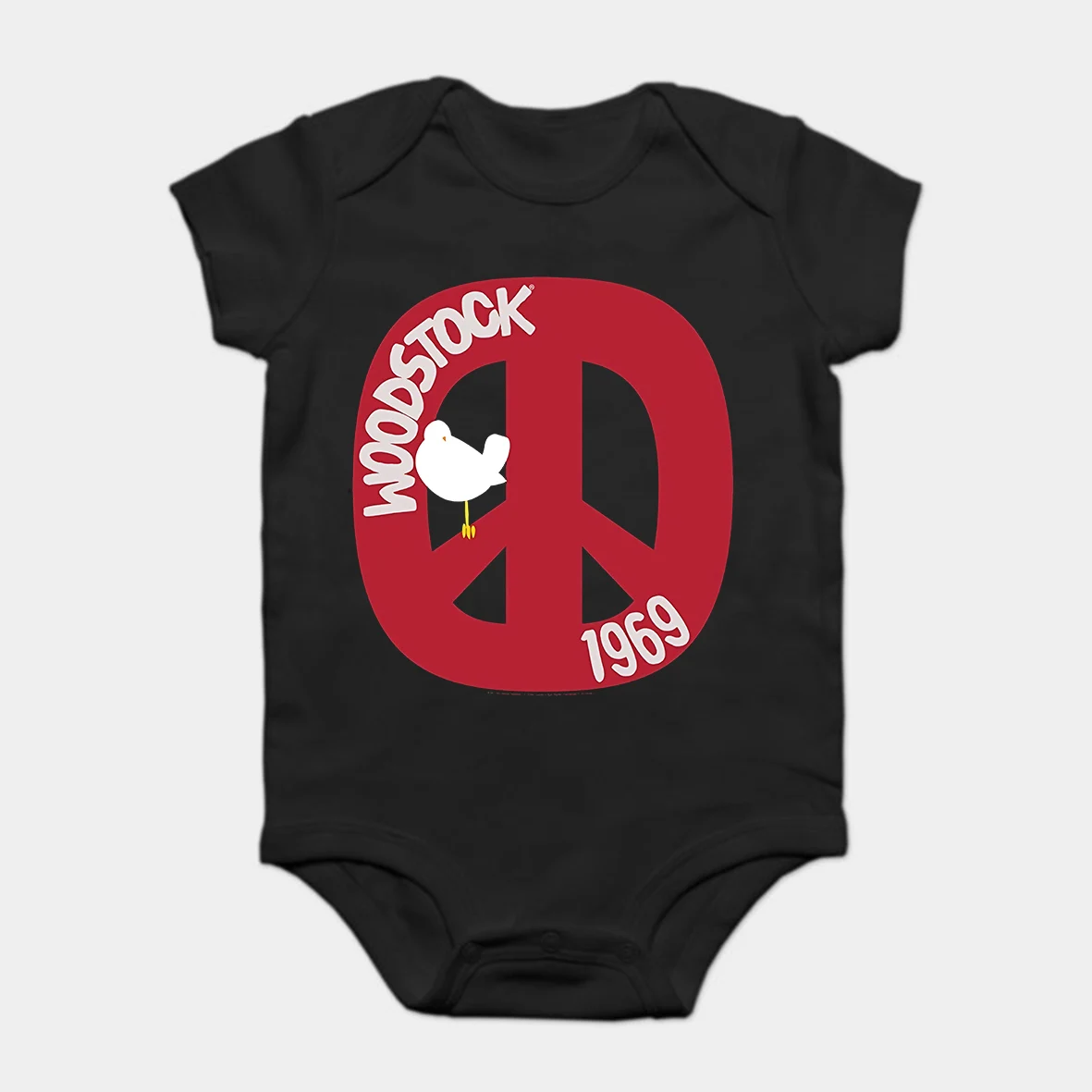 Baby Onesie Baby Bodysuits kid t shirt Funny white Black tee Woodstock - Peace Sign
Baby Onesie Baby Bodysuits kid t shirt Funny white Black tee Woodstock - Peace Sign