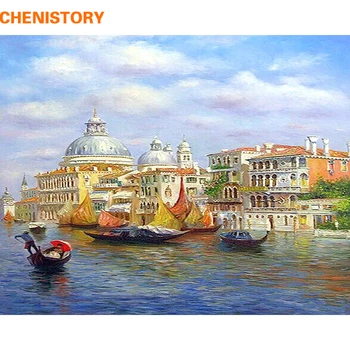 CHENISTORY Seaside Town Landscape Pictures Painting By Numbers Digital Oil Painting On Canvas For Living Room Home Wall Artwork
CHENISTORY Seaside Town Landscape Pictures Painting By Numbers Digital Oil Painting On Canvas For Living Room Home Wall Artwork