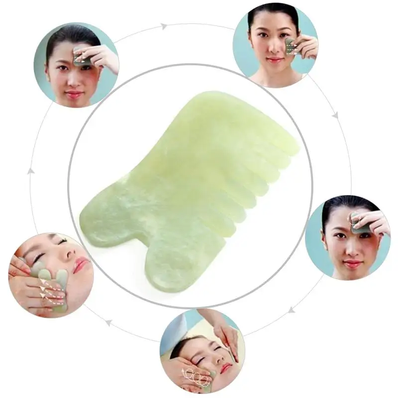 Natural Jade Stone Guasha Gua Sha Massage Hand Back Leg Body Arm Board Comb Shape Healthy Beauty Relaxation Cure Massager Tool
Natural Jade Stone Guasha Gua Sha Massage Hand Back Leg Body Arm Board Comb Shape Healthy Beauty Relaxation Cure Massager Tool