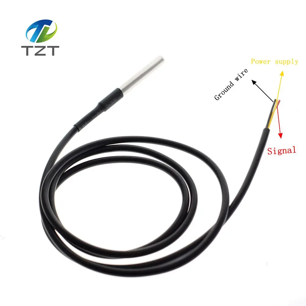 TZT teng DS18b20 Stainless Steel Package Waterproof DS18b20 Temperature Probe Temperature Sensor 18B20 for Arduino Diy Kit
TZT teng DS18b20 Stainless Steel Package Waterproof DS18b20 Temperature Probe Temperature Sensor 18B20 for Arduino Diy Kit
