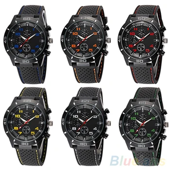 Men's Fashion Black Silicone Band Stainless Steel Sports Analog Quartz Wrist Watch 6JLO
Men's Fashion Black Silicone Band Stainless Steel Sports Analog Quartz Wrist Watch 6JLO